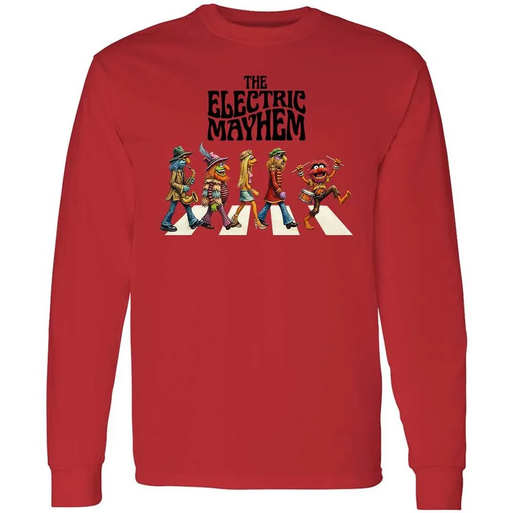 Long Sleeve T-Shirt - E372YMD7 - Red - 8