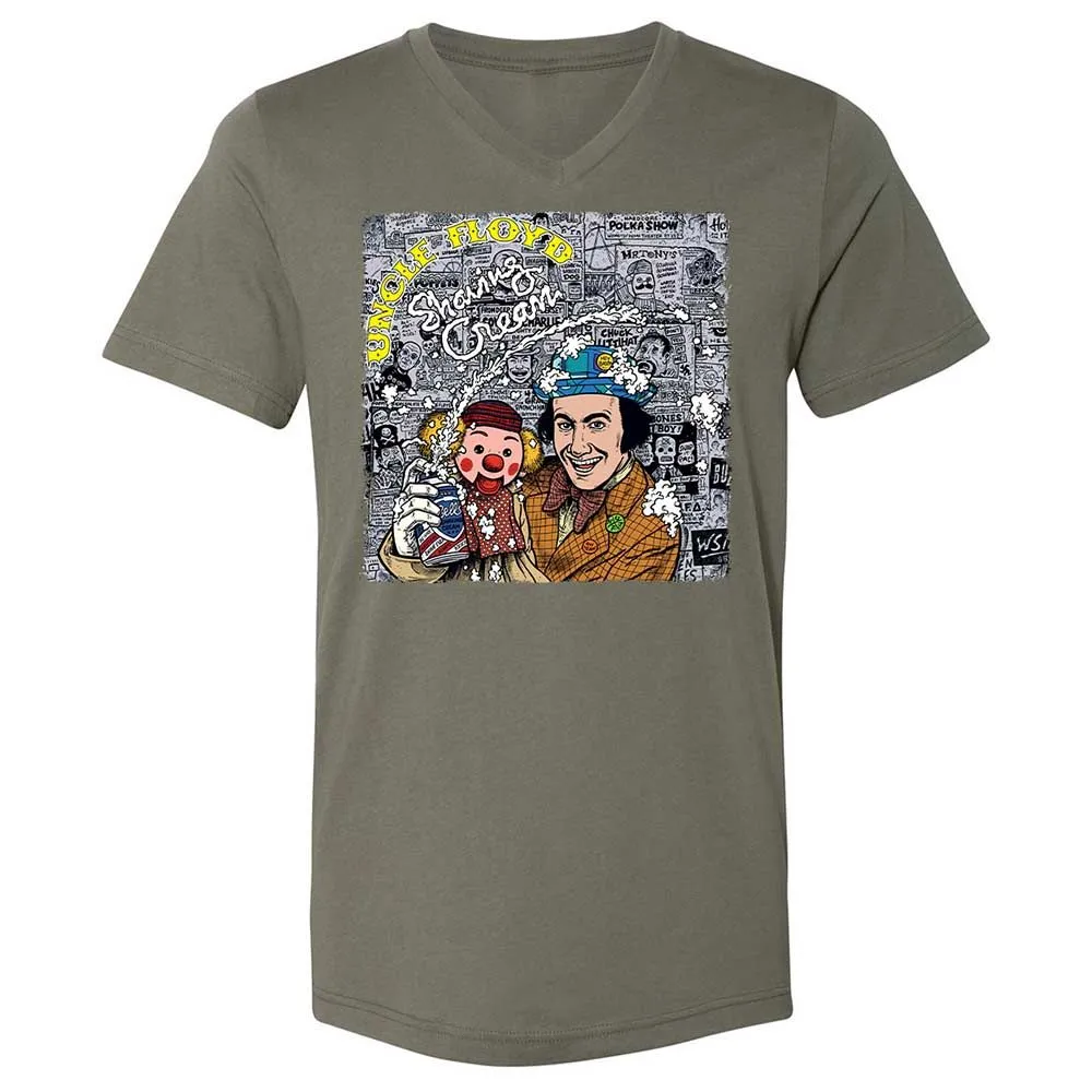 Unisex V-Neck T-Shirt - 2QD4VTBH - Military Green - 11