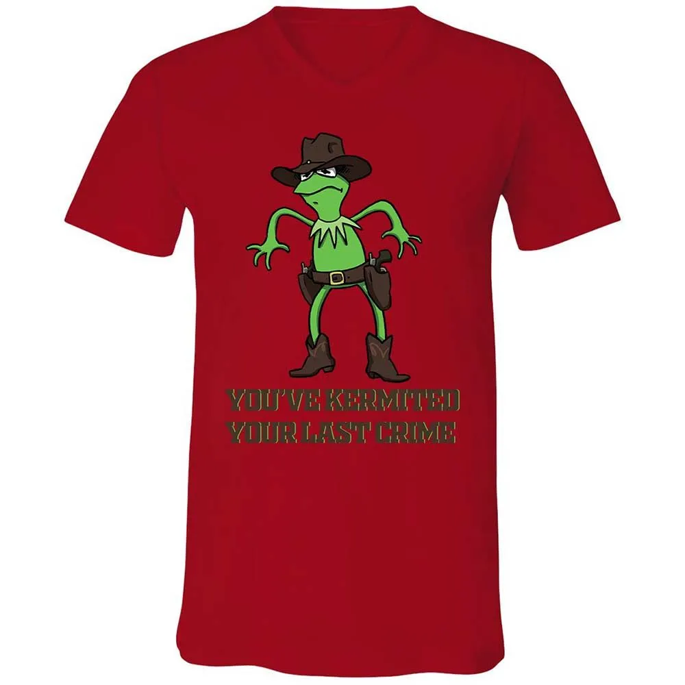 Unisex V-Neck T-Shirt - ZUWTAX6N - Red - 5