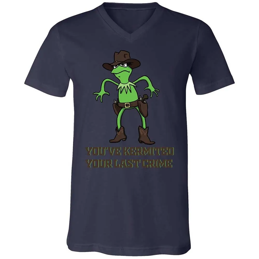 Unisex V-Neck T-Shirt - ZUWTAX6N - Navy - 12