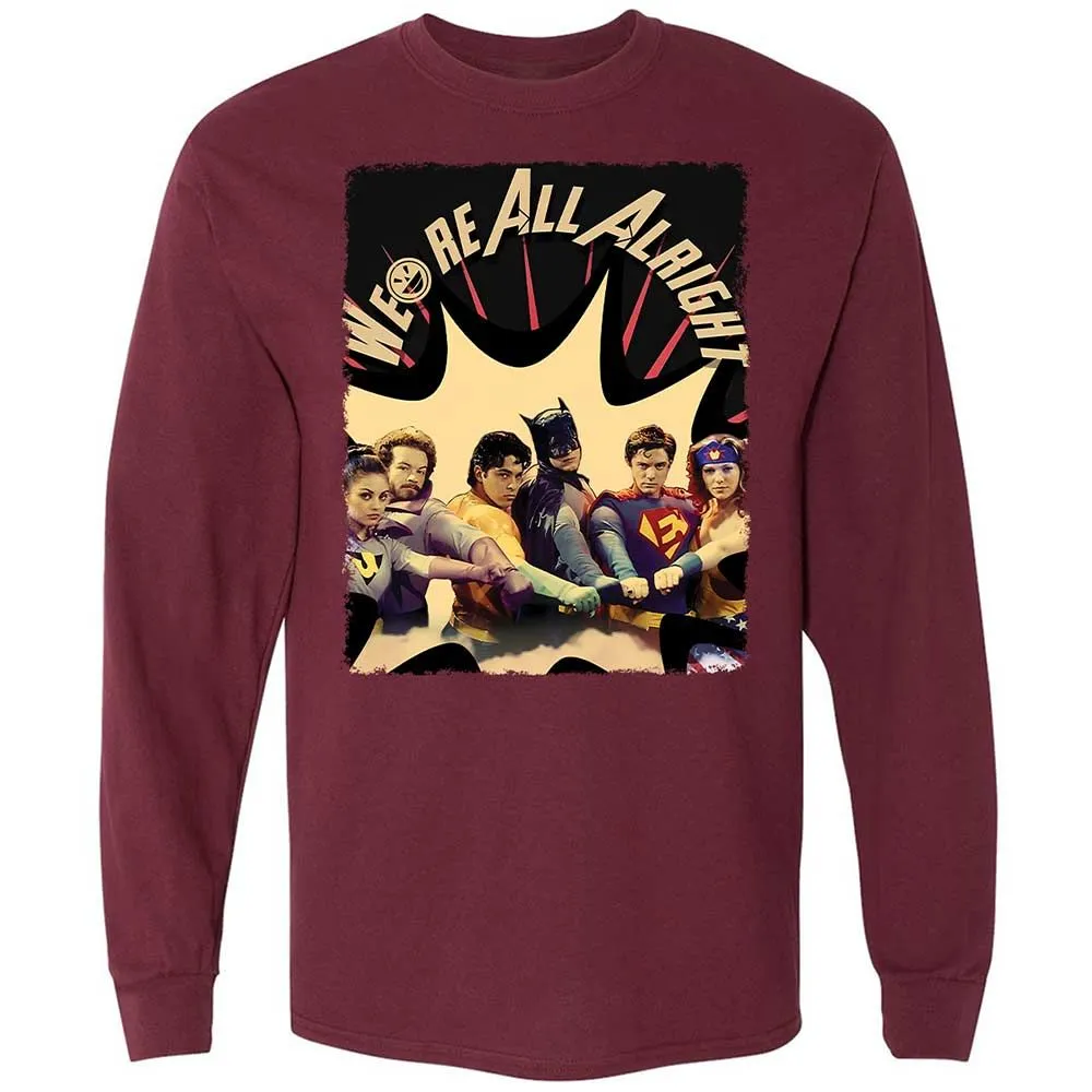 Long Sleeve T-Shirt - 7TNC3979 - Maroon - 6