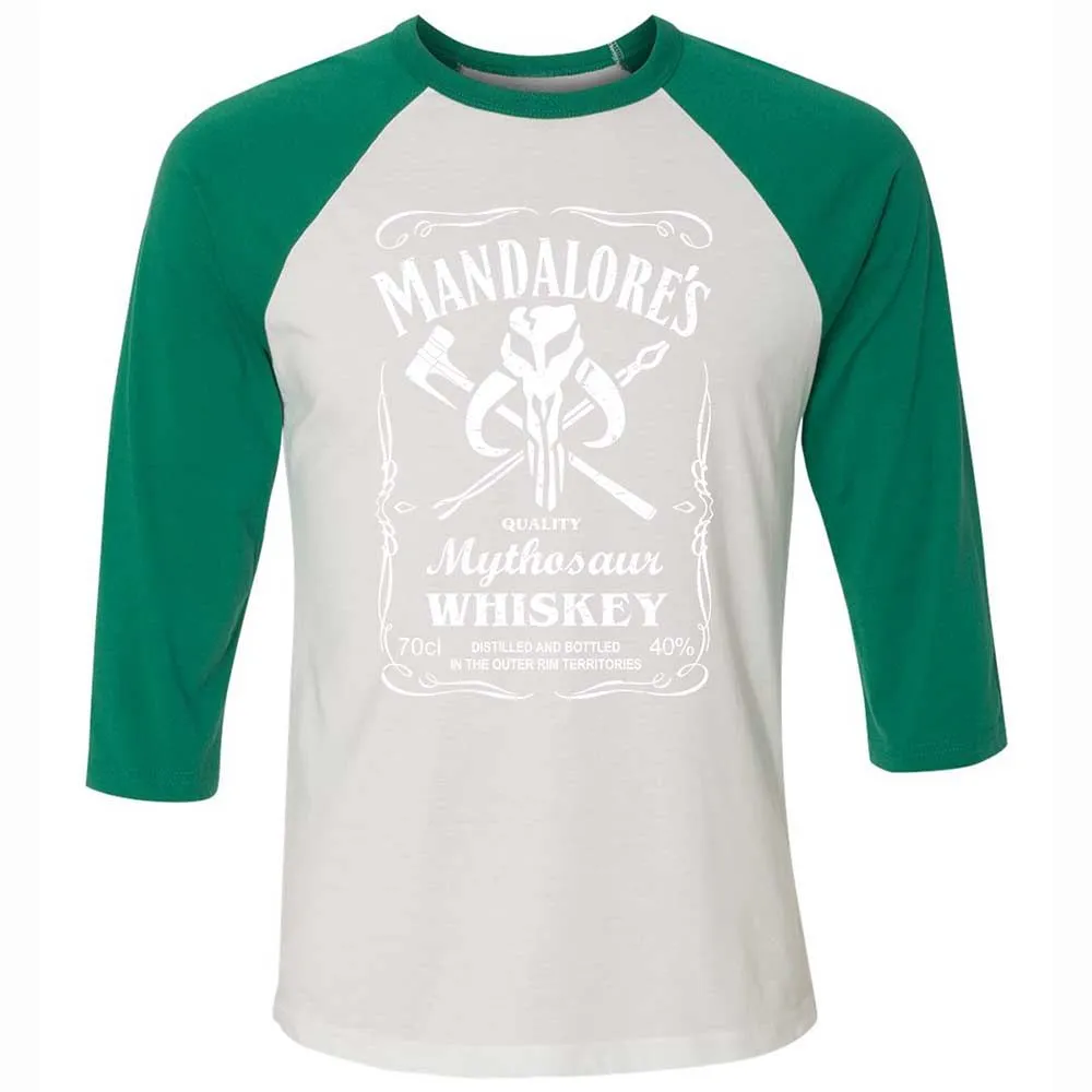 Unisex 3/4 Baseball Tee - 12YERGWF - White/Kelly - 6