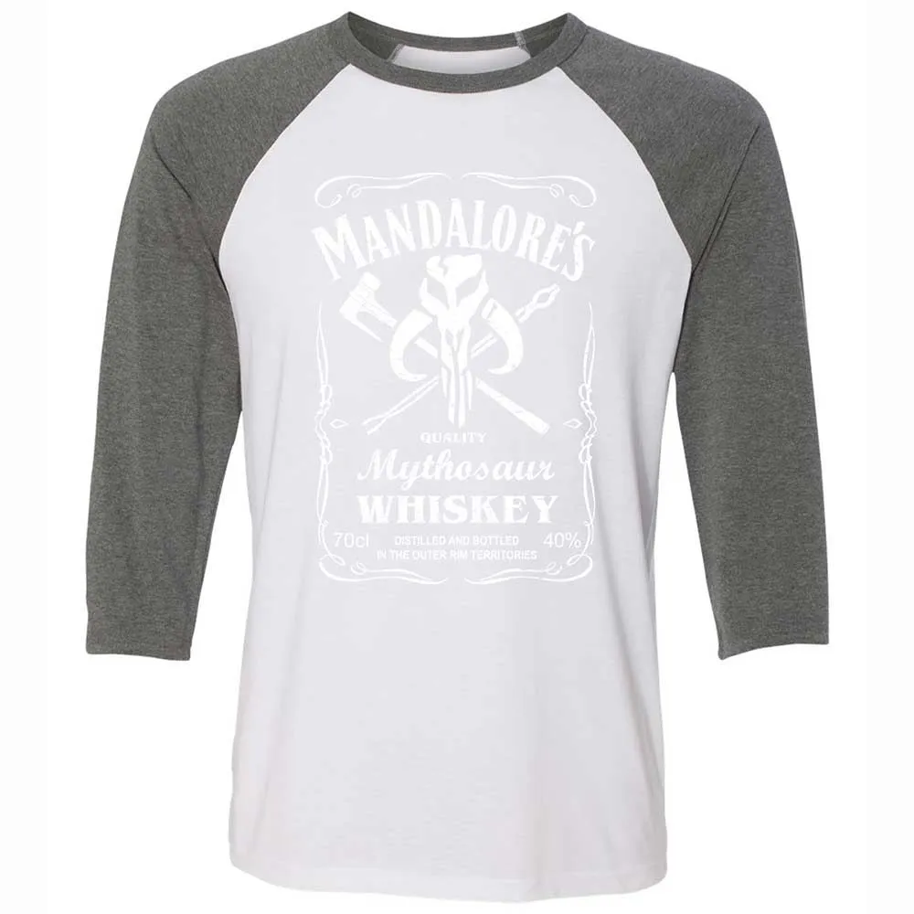 Unisex 3/4 Baseball Tee - 12YERGWF - White/Deep Heather - 11