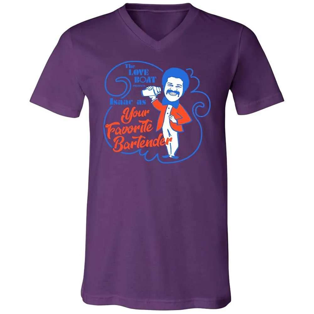 Unisex V-Neck T-Shirt - UEEKNUDB - Team Purple - 10