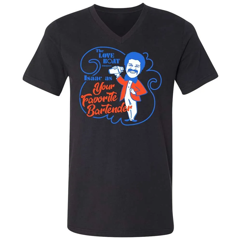 Unisex V-Neck T-Shirt - UEEKNUDB - Black - 11