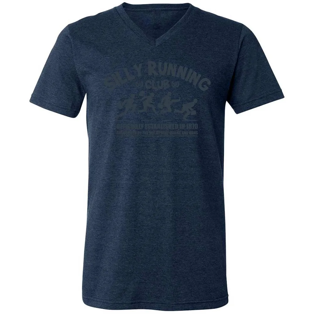 Unisex V-Neck T-Shirt - XC7GA3U8 - Heather Navy - 13