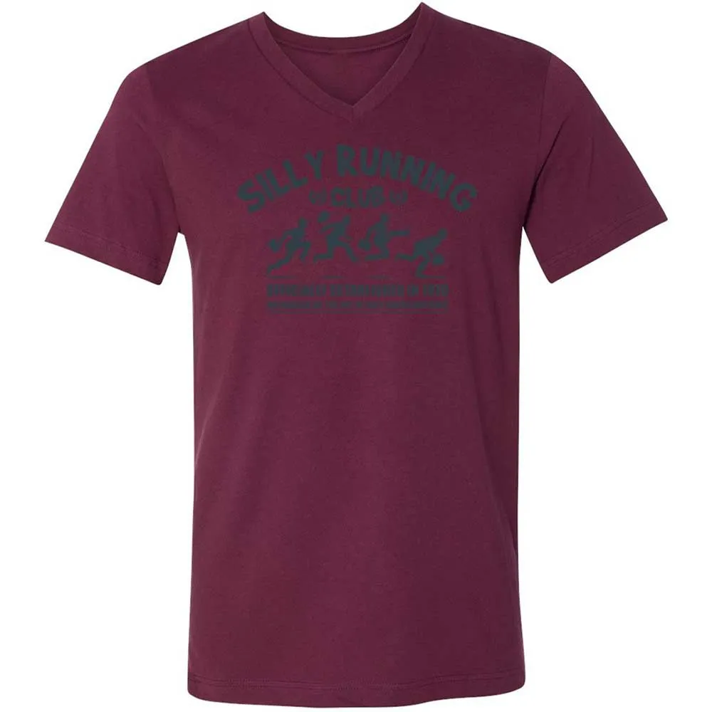 Unisex V-Neck T-Shirt - XC7GA3U8 - Maroon - 14