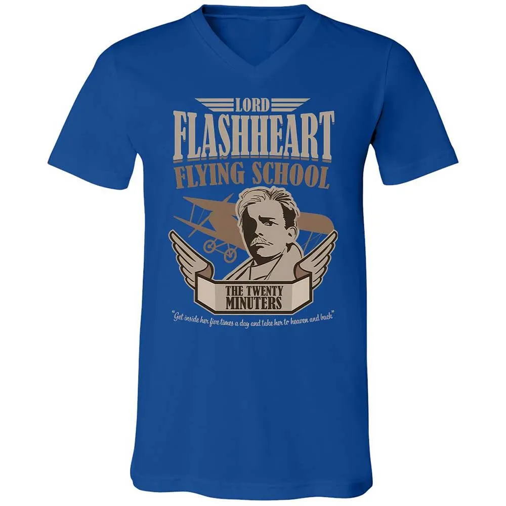 Unisex V-Neck T-Shirt - AAFSB9AT - True Royal - 4