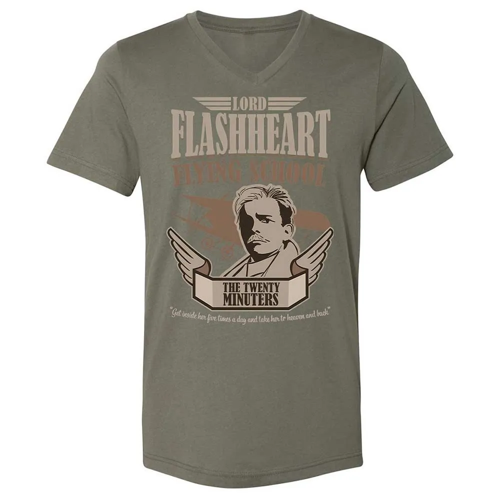Unisex V-Neck T-Shirt - AAFSB9AT - Military Green - 11