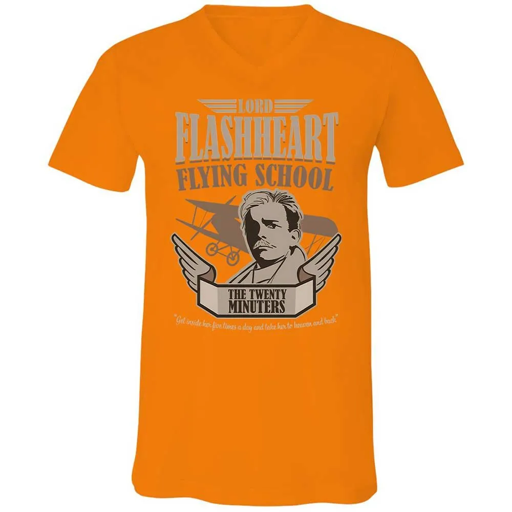 Unisex V-Neck T-Shirt - AAFSB9AT - Orange - 12
