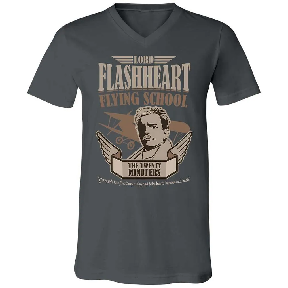 Unisex V-Neck T-Shirt - AAFSB9AT - Asphalt - 13
