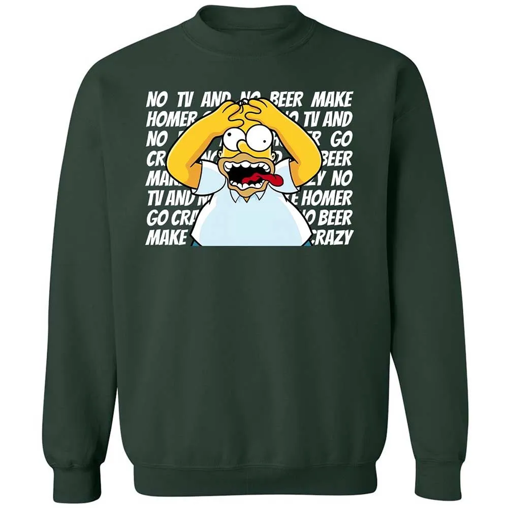 No TV and No Beer Make Homer Go Crazy - Forest Green - 5