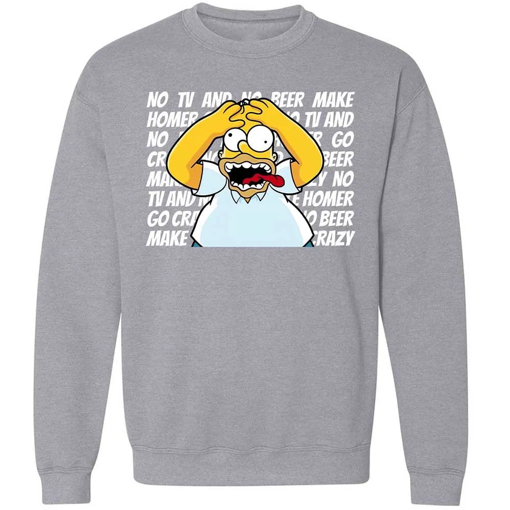 No TV and No Beer Make Homer Go Crazy - Sport Grey - 17