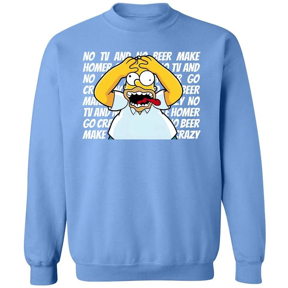 No TV and No Beer Make Homer Go Crazy - Carolina Blue - 20