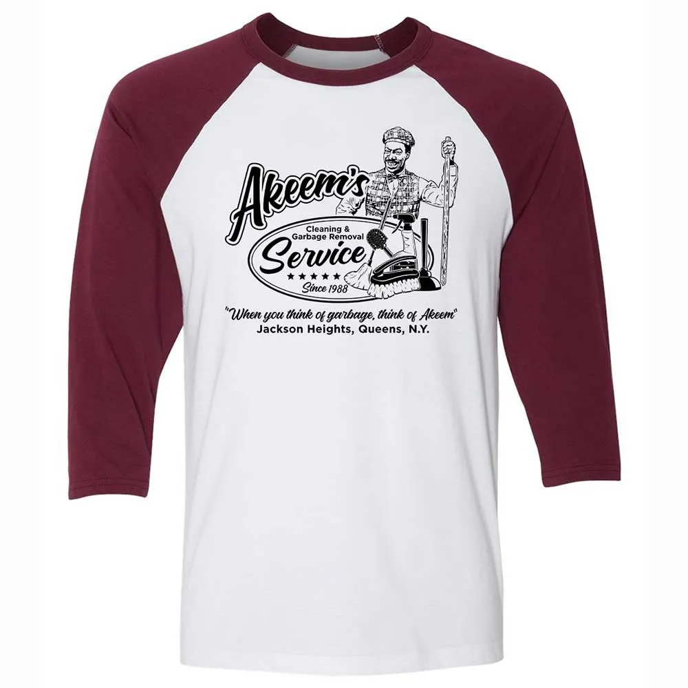 Unisex 3/4 Baseball Tee - 9KUZ4YYK - White/Maroon - 7