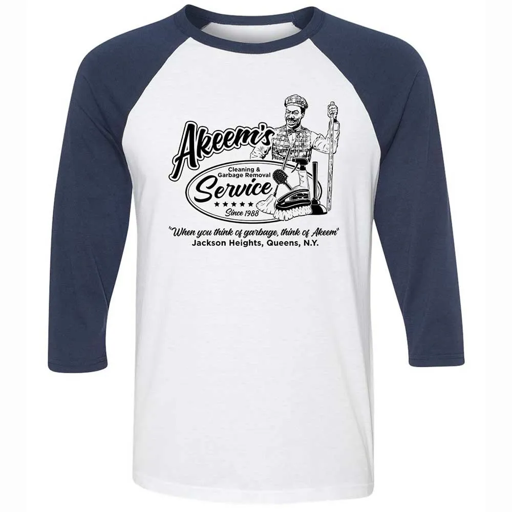 Unisex 3/4 Baseball Tee - 9KUZ4YYK - White/Navy - 8
