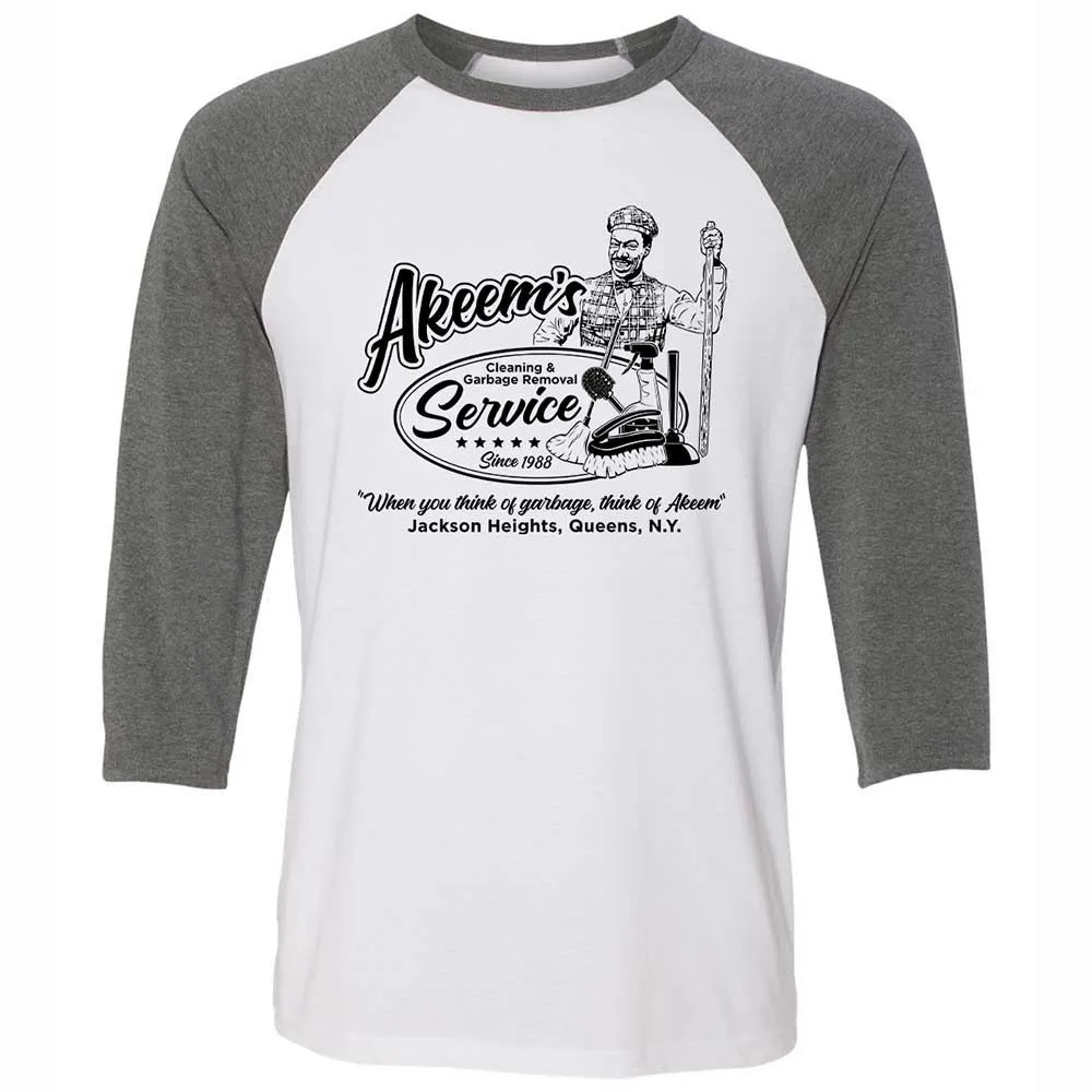 Unisex 3/4 Baseball Tee - 9KUZ4YYK - White/Deep Heather - 11