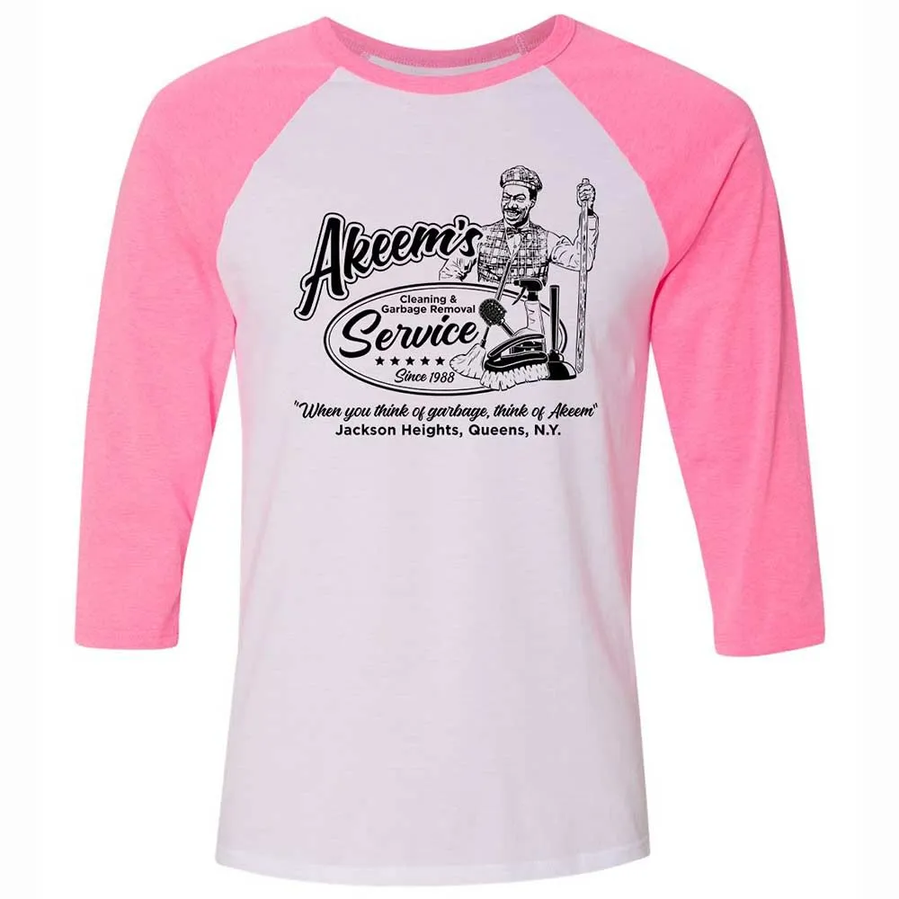 Unisex 3/4 Baseball Tee - 9KUZ4YYK - White/Neon Pink - 12