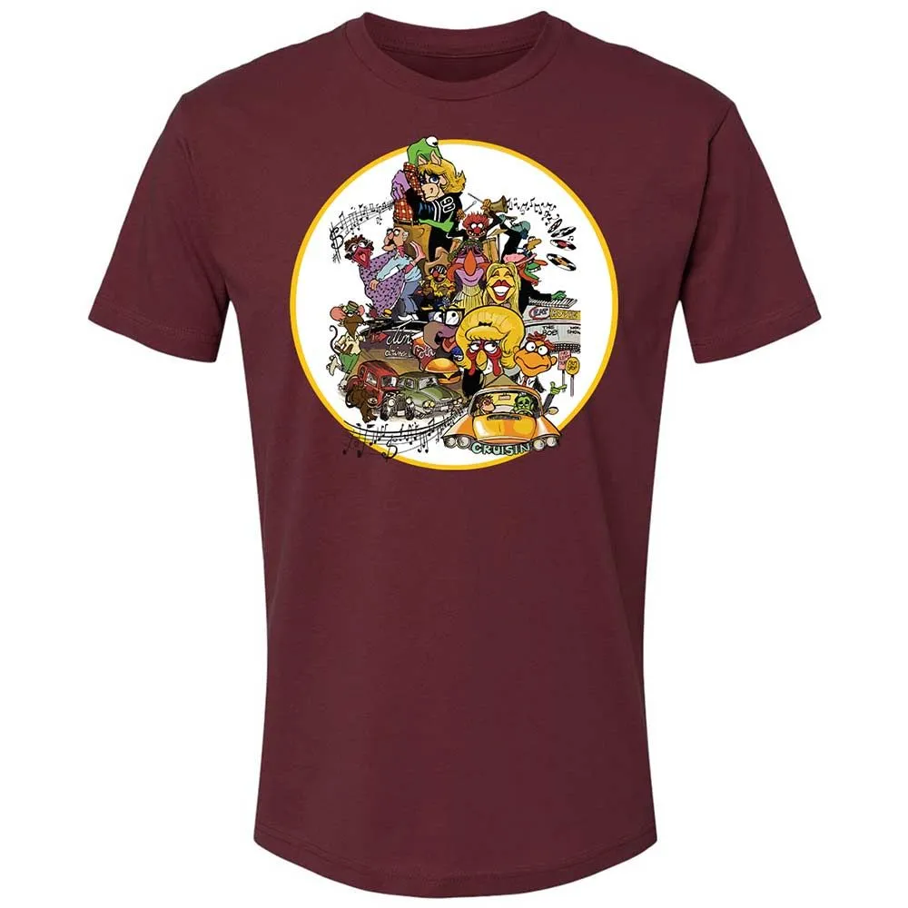 Muppet Graffiti - Maroon - 19