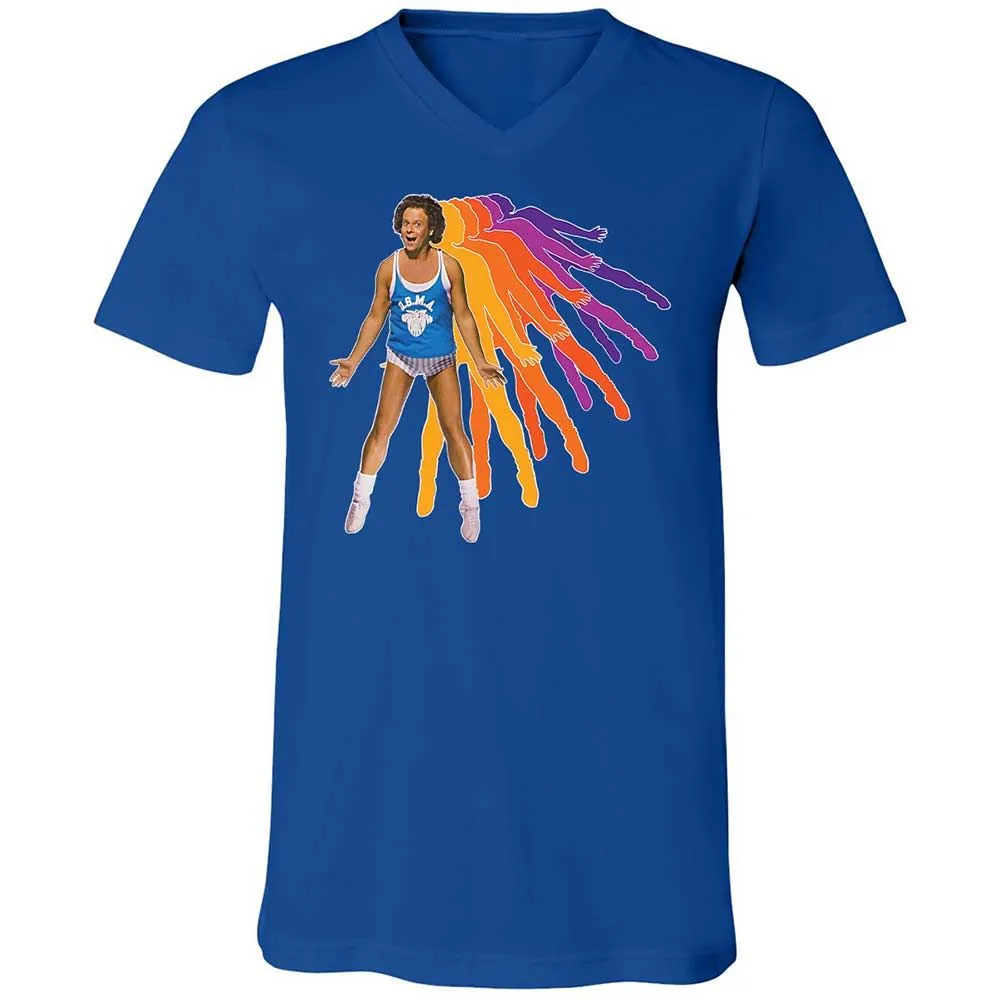Unisex V-Neck T-Shirt - 5F4PRZ85 - True Royal - 4