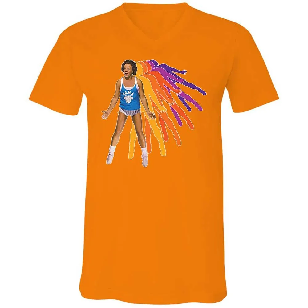 Unisex V-Neck T-Shirt - 5F4PRZ85 - Orange - 12