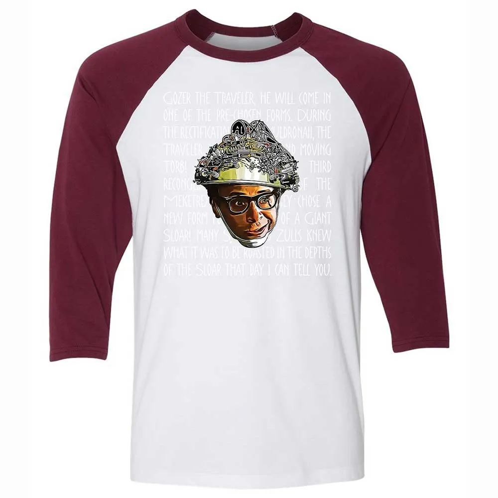 Unisex 3/4 Baseball Tee - 69WCJTE5 - White/Maroon - 7