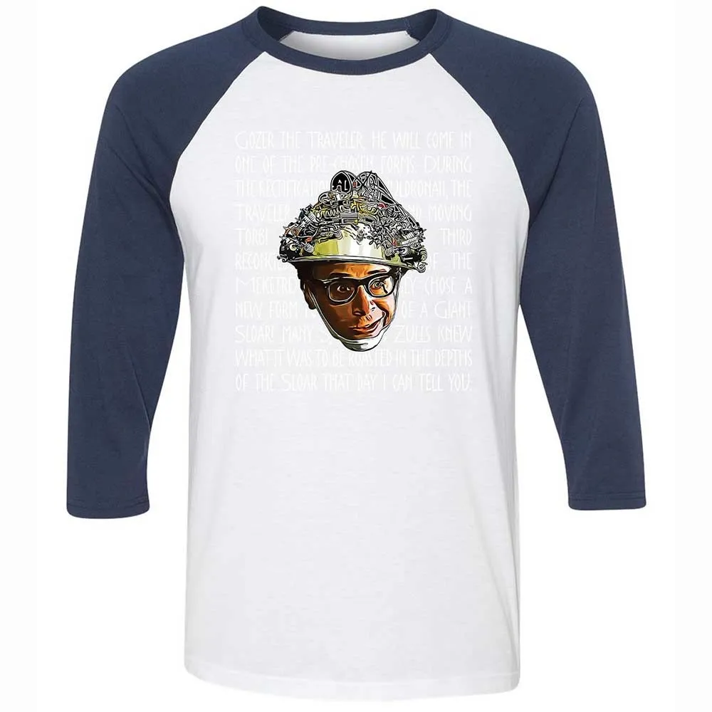 Unisex 3/4 Baseball Tee - 69WCJTE5 - White/Navy - 8