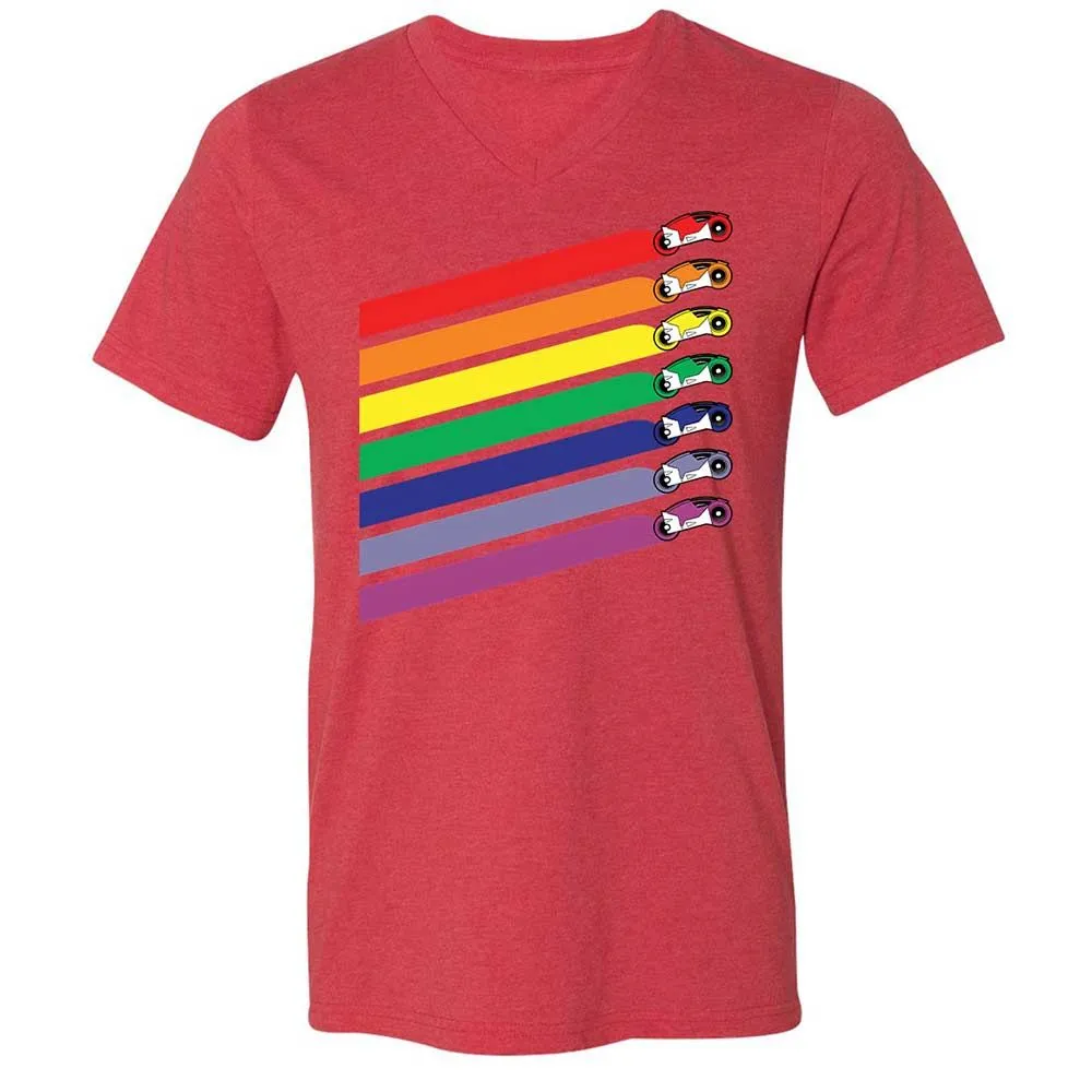 Race The Rainbow - Heather Red - 7