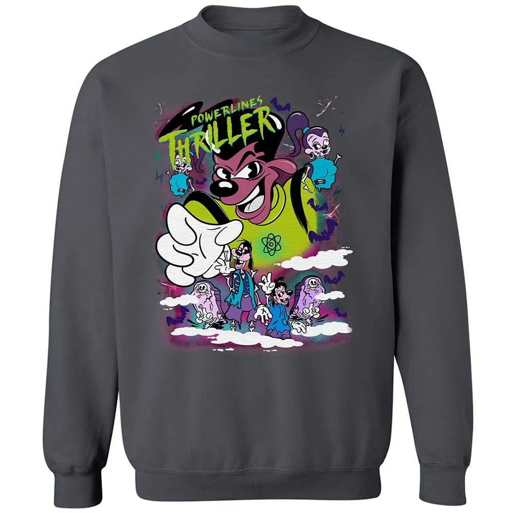 Vintage Pop Cartoon Horror Mashup - Charcoal - 6