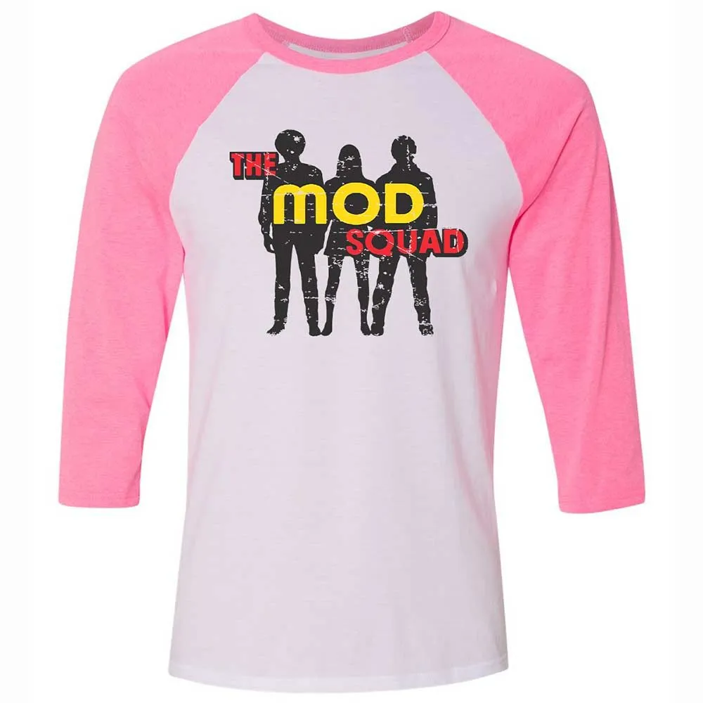 Unisex 3/4 Baseball Tee - C11N9ERS - White/Neon Pink - 12