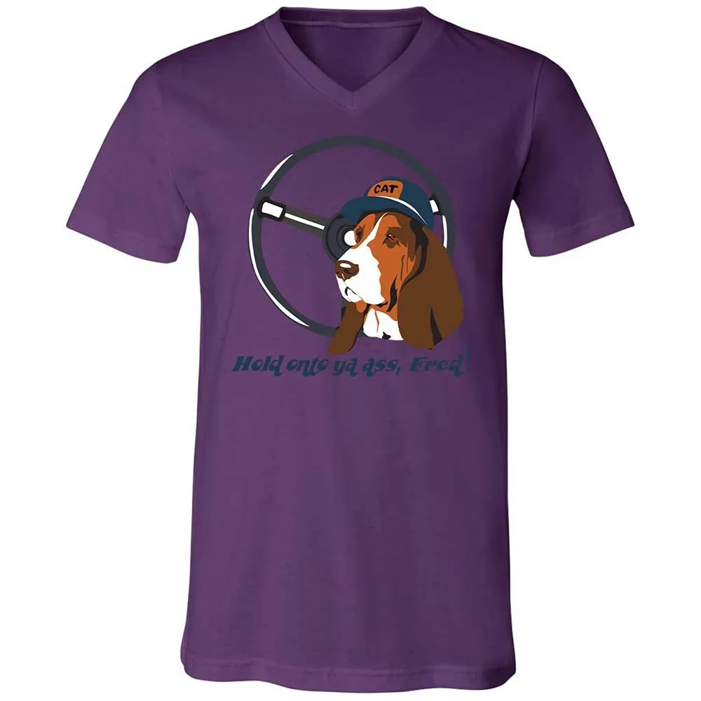 Unisex V-Neck T-Shirt - TGQK1EWD - Team Purple - 10