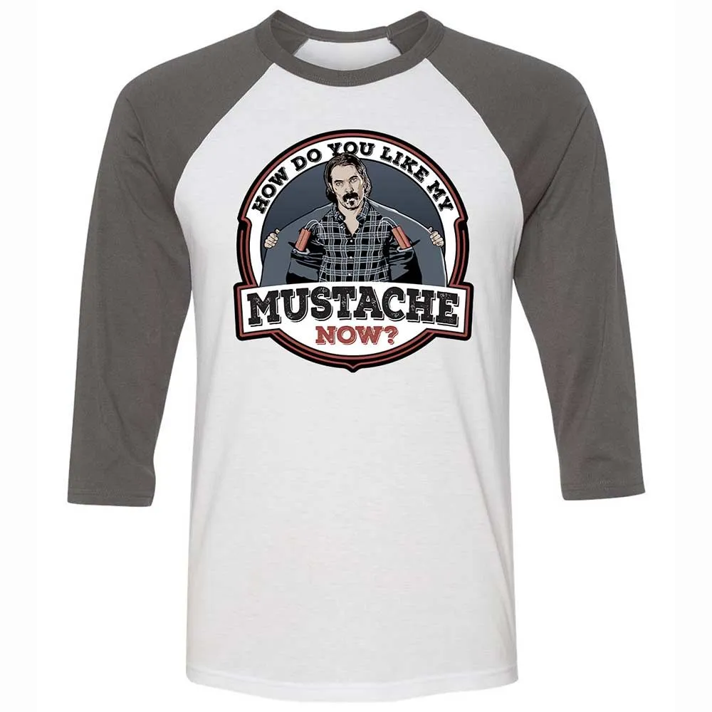 Unisex 3/4 Baseball Tee - S993526Q - White/Asphalt - 2