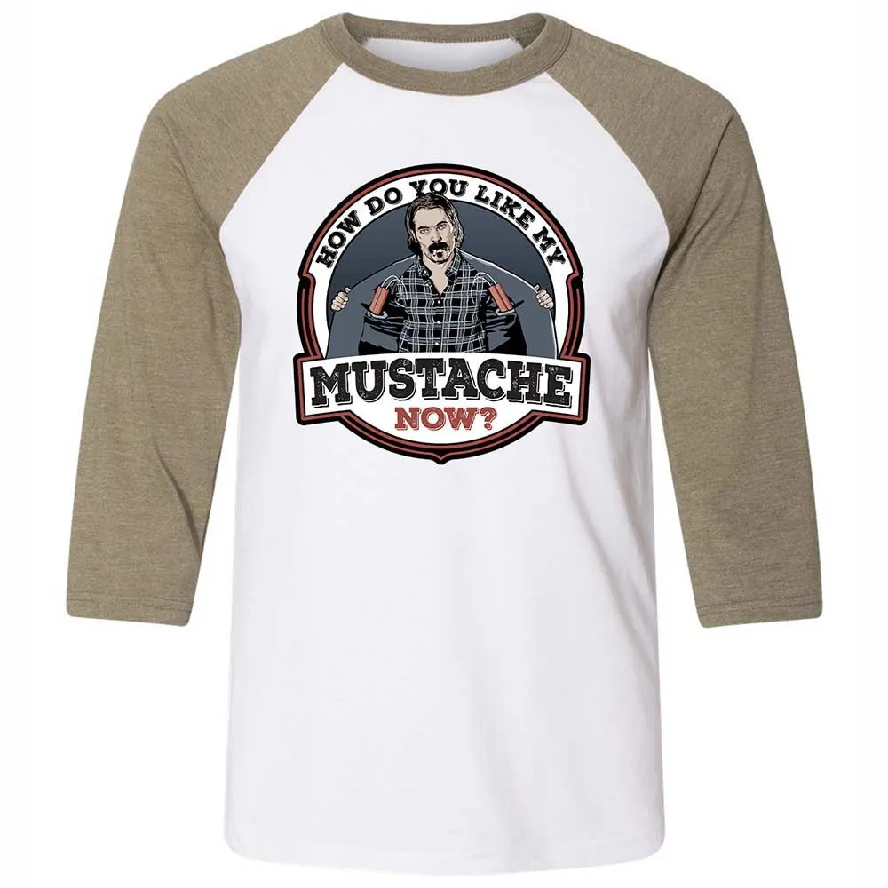 Unisex 3/4 Baseball Tee - S993526Q - White/Heather Olive - 4