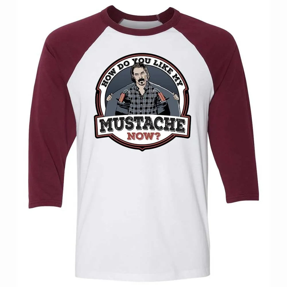 Unisex 3/4 Baseball Tee - S993526Q - White/Maroon - 7