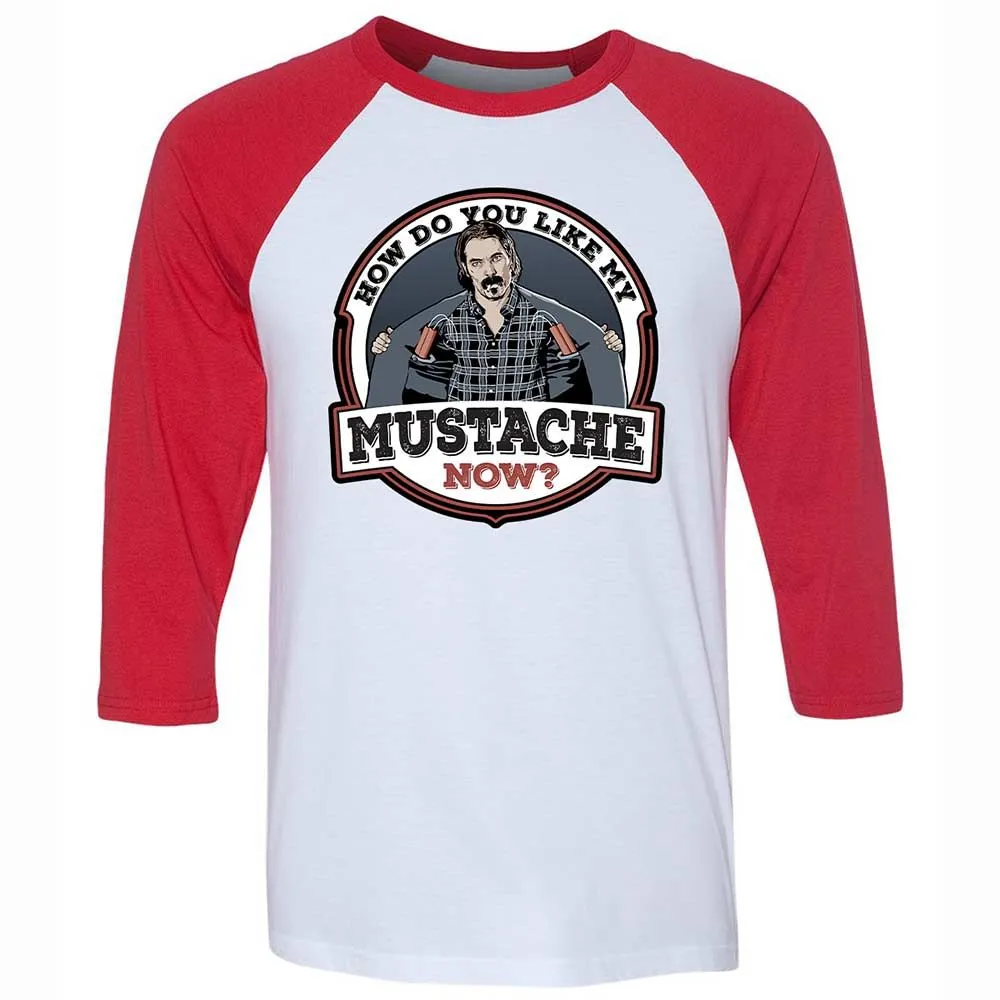 Unisex 3/4 Baseball Tee - S993526Q - White/Red - 9