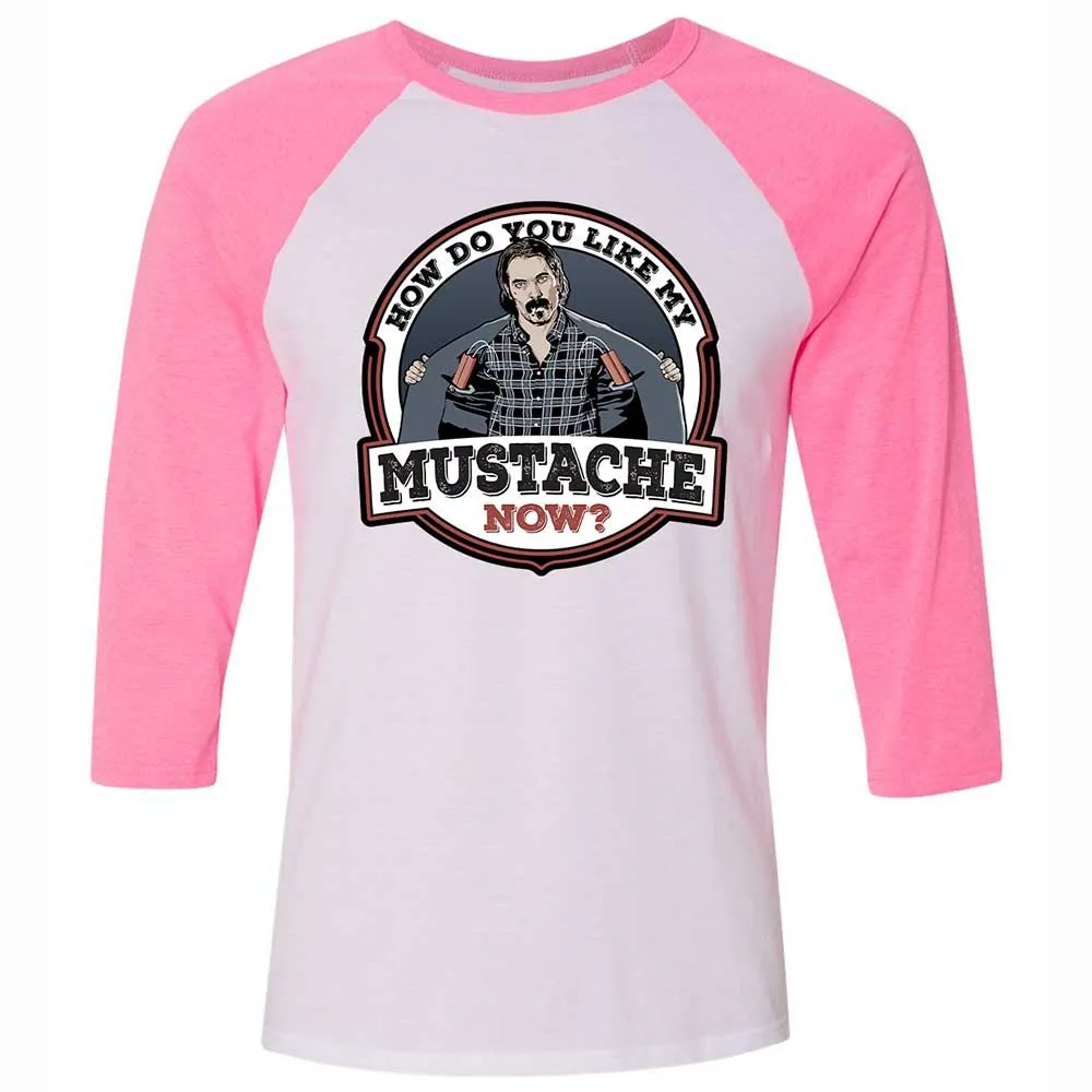 Unisex 3/4 Baseball Tee - S993526Q - White/Neon Pink - 12