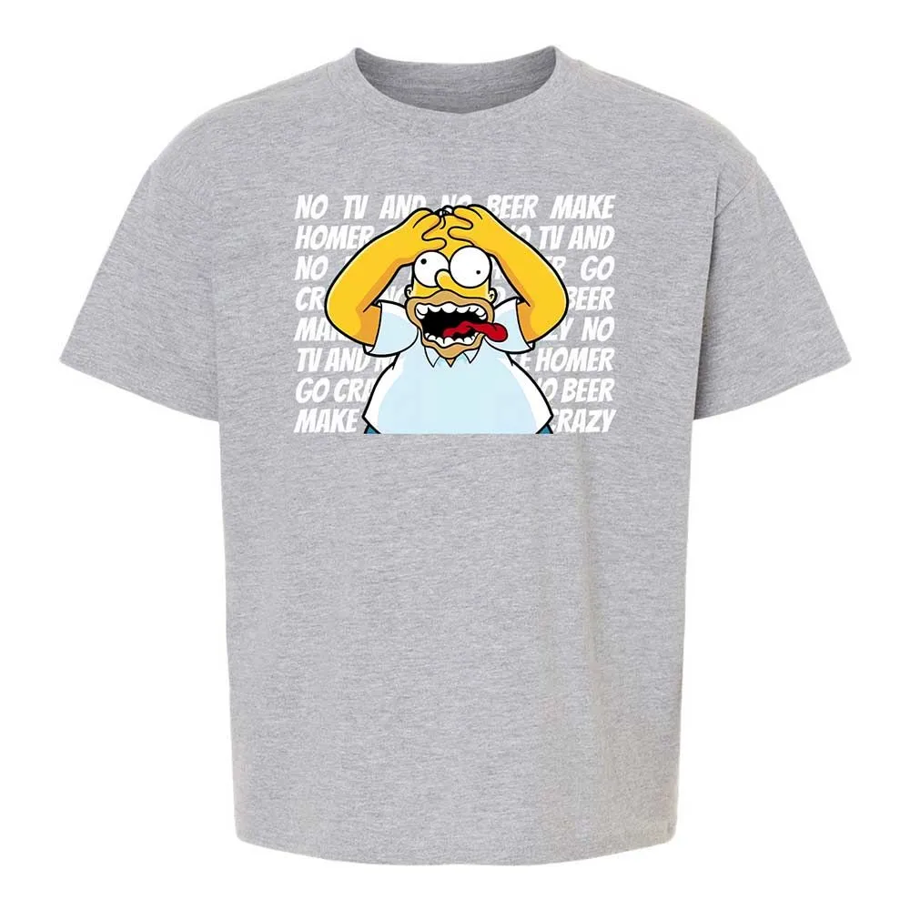 No TV and No Beer Make Homer Go Crazy - Sport Grey - 3