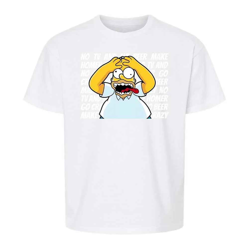 No TV and No Beer Make Homer Go Crazy - White - 5