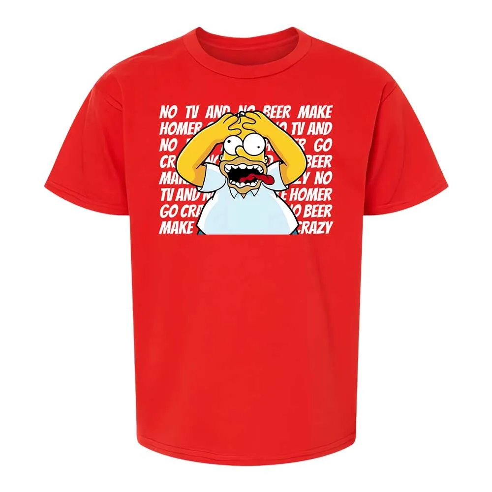 No TV and No Beer Make Homer Go Crazy - Red - 8