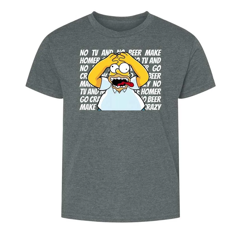 No TV and No Beer Make Homer Go Crazy - Dark Heather - 10