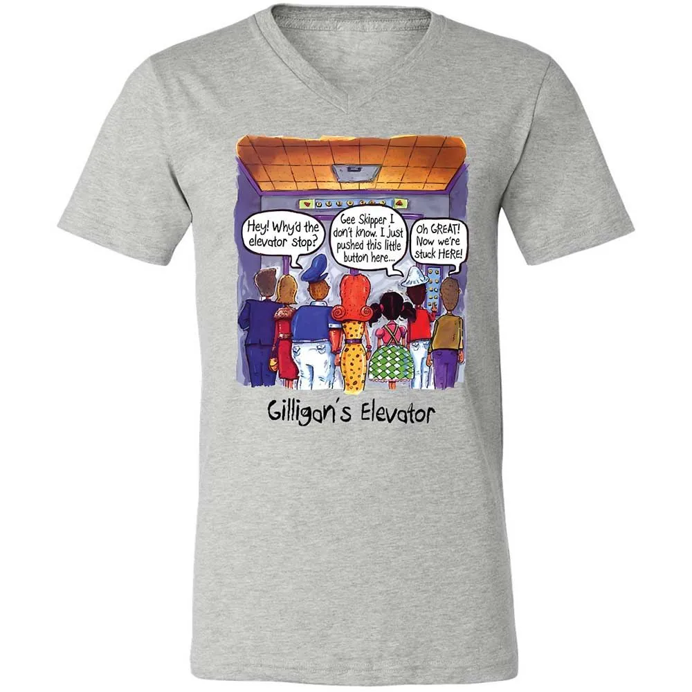 Unisex V-Neck T-Shirt - 2LAMZU2D - Athletic Heather - 2