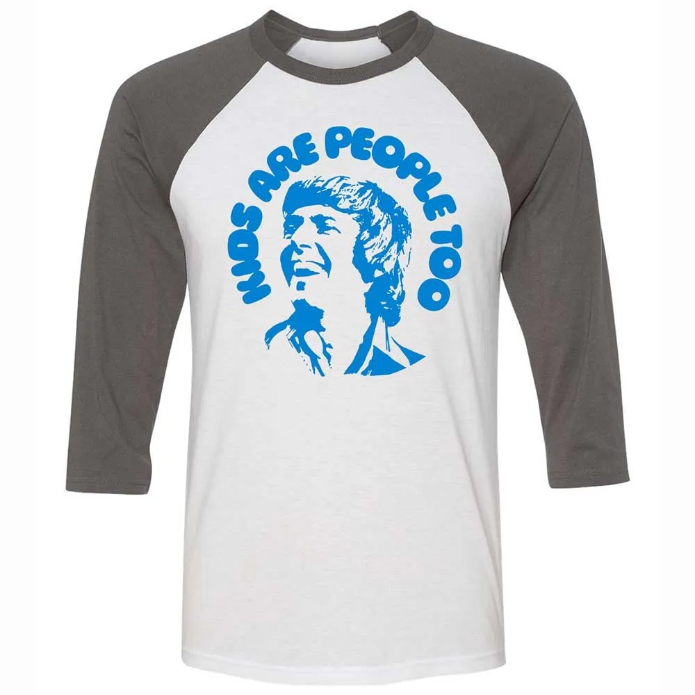 Unisex 3/4 Baseball Tee - QJU1WQFB - White/Asphalt - 2