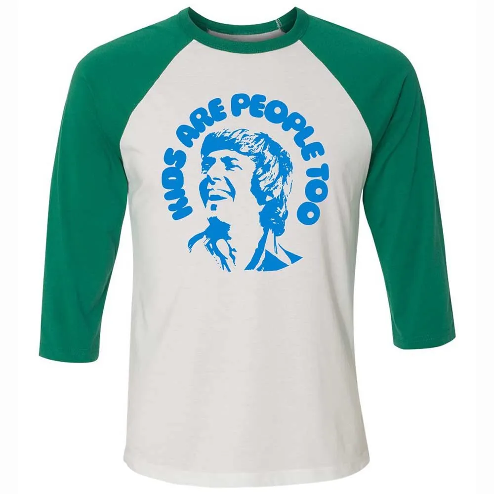 Unisex 3/4 Baseball Tee - QJU1WQFB - White/Kelly - 6