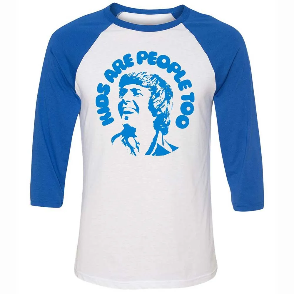 Unisex 3/4 Baseball Tee - QJU1WQFB - White/True Royal - 10