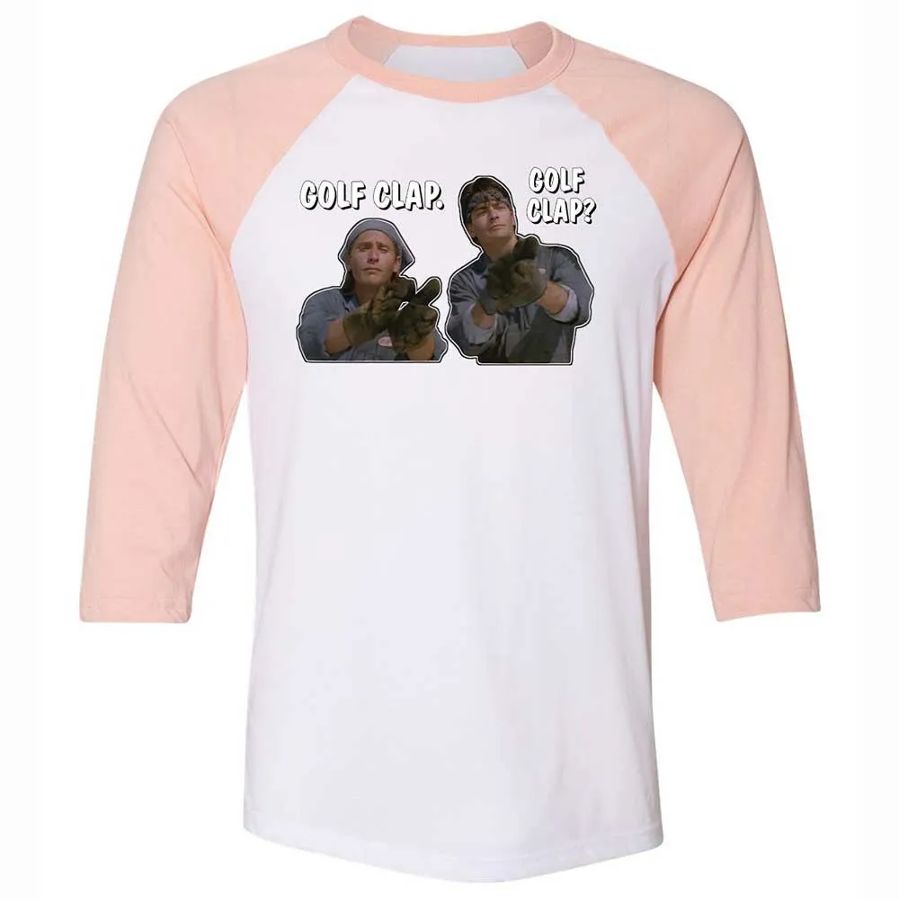 Unisex 3/4 Baseball Tee - 299WJHZN - White/Heather Peach - 5