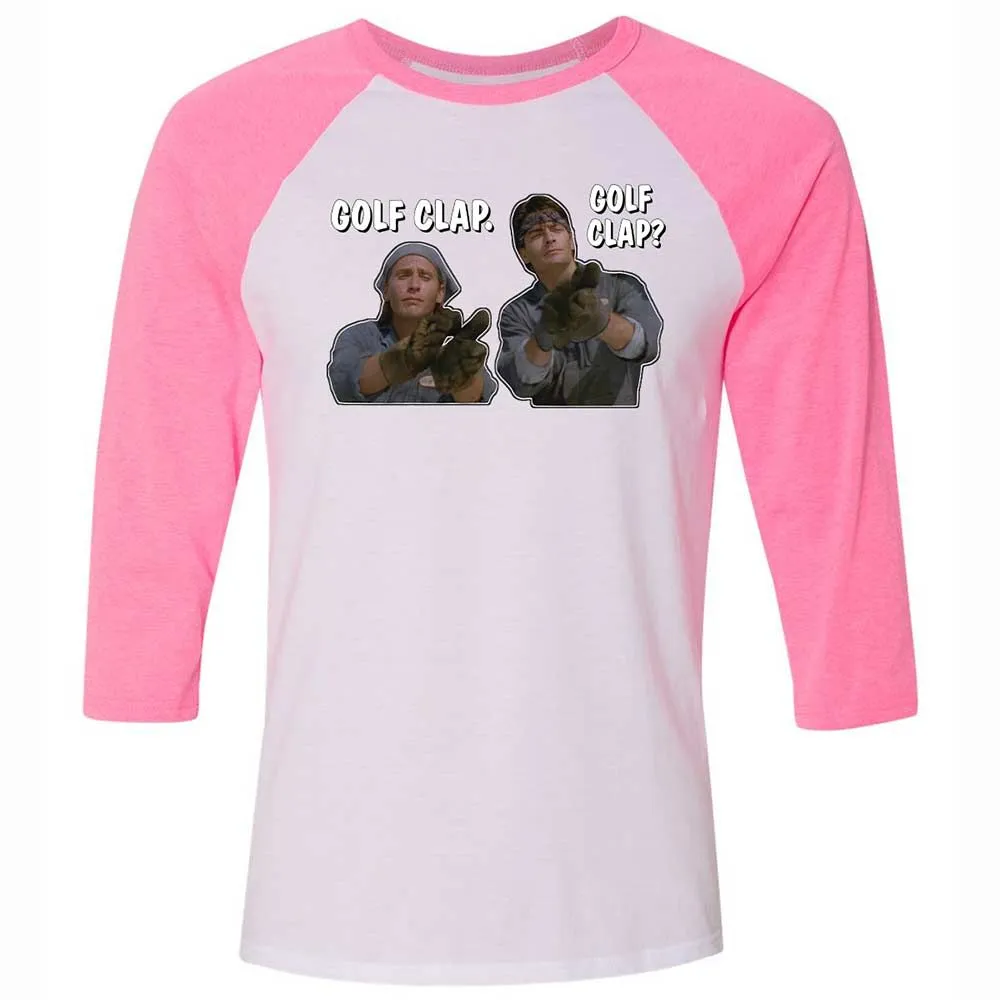 Unisex 3/4 Baseball Tee - 299WJHZN - White/Neon Pink - 12