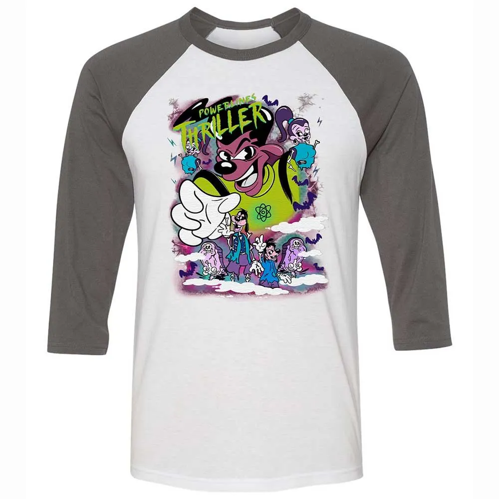 Vintage Pop Cartoon Horror Mashup - White/Asphalt - 2