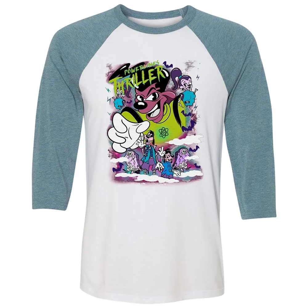 Vintage Pop Cartoon Horror Mashup - White/Denim - 3