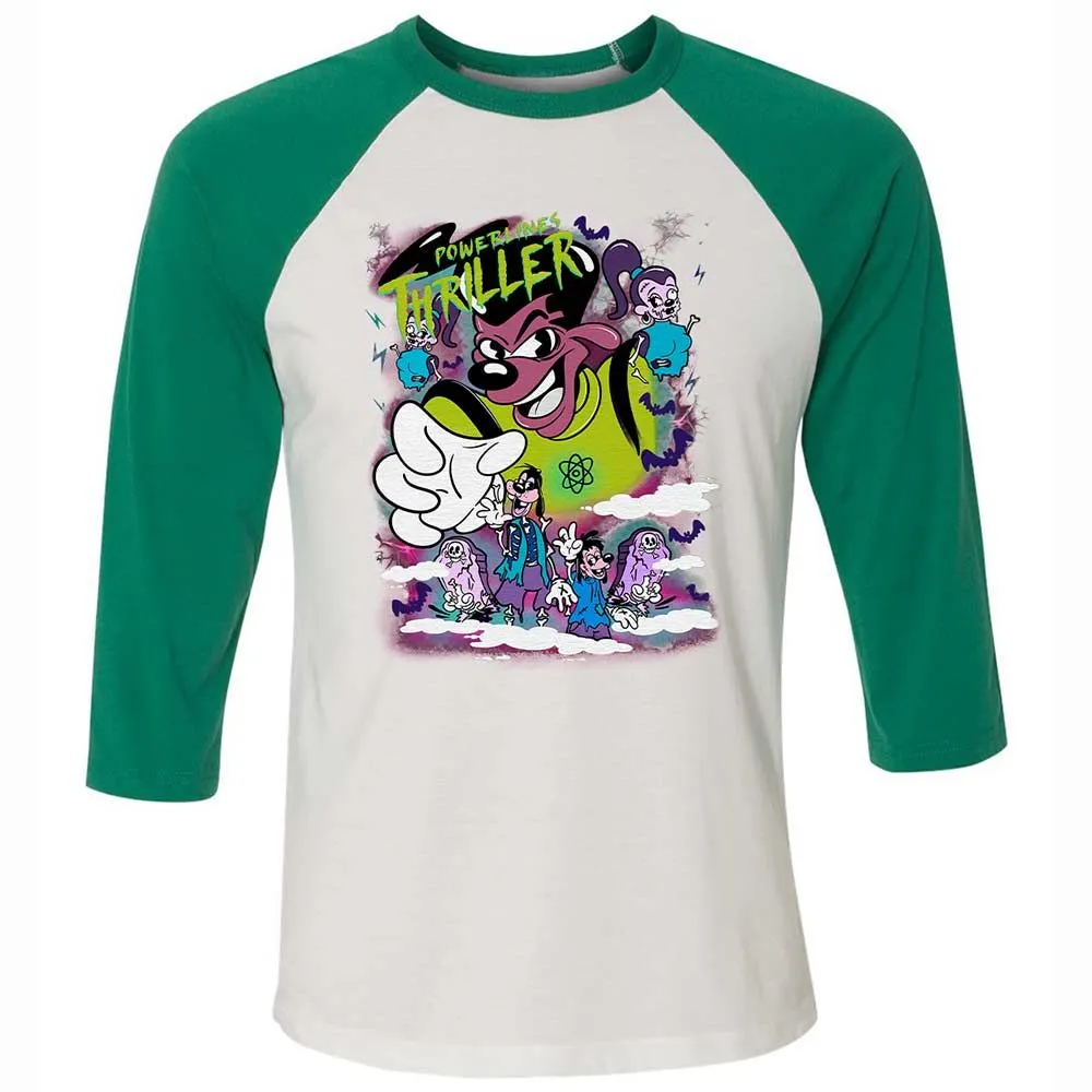 Vintage Pop Cartoon Horror Mashup - White/Kelly - 6