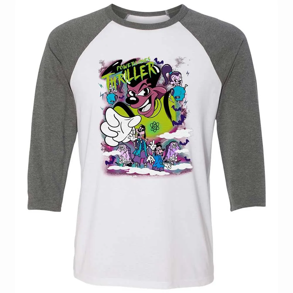Vintage Pop Cartoon Horror Mashup - White/Deep Heather - 11